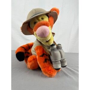 Disney World‎ Tigger Safari Explorer10" Plush Binoculars Hat Vest Stuffed Animal
